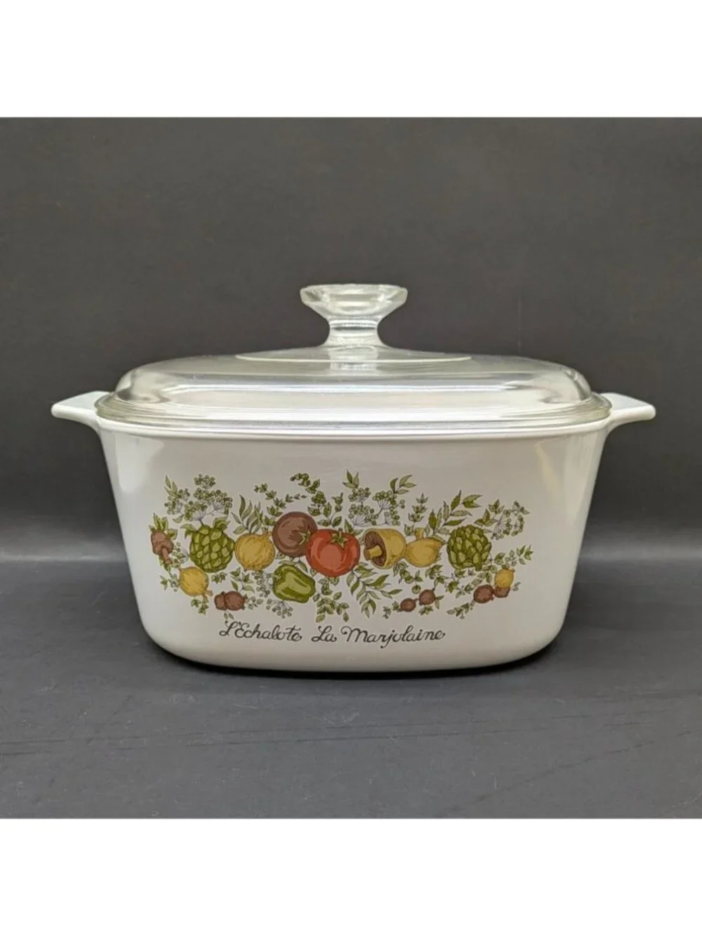 Corning Ware Spice of Life A-3-B L'Echalote La Marjolaine 3 Qt Covered Casserole
